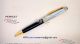 Perfect Replica Montblanc Meisterstuck Stainless Steel Clip Black And Gold Ballpoint Pen (1)_th.jpg